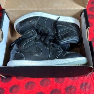 Toddler concord black and white jordan 1s